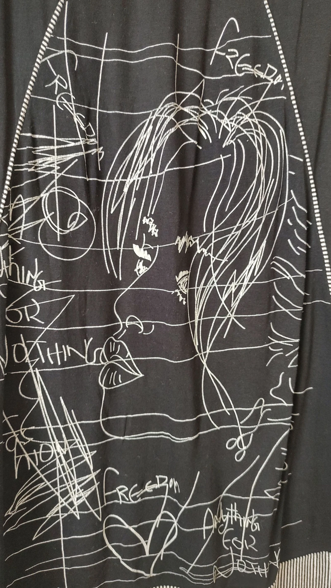 Túnica fluida con motivo de rostro - Talla 36/S – photo 4